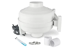 3 to 3 inch Radon Mitigation System Kit, Radon Fan 240CFM with 3 to 3 inch rubbe