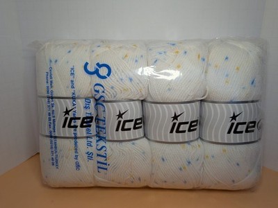 Ice Baby Lollipop Speckled Acrylic Light #2 394 Yds Lot Of 4