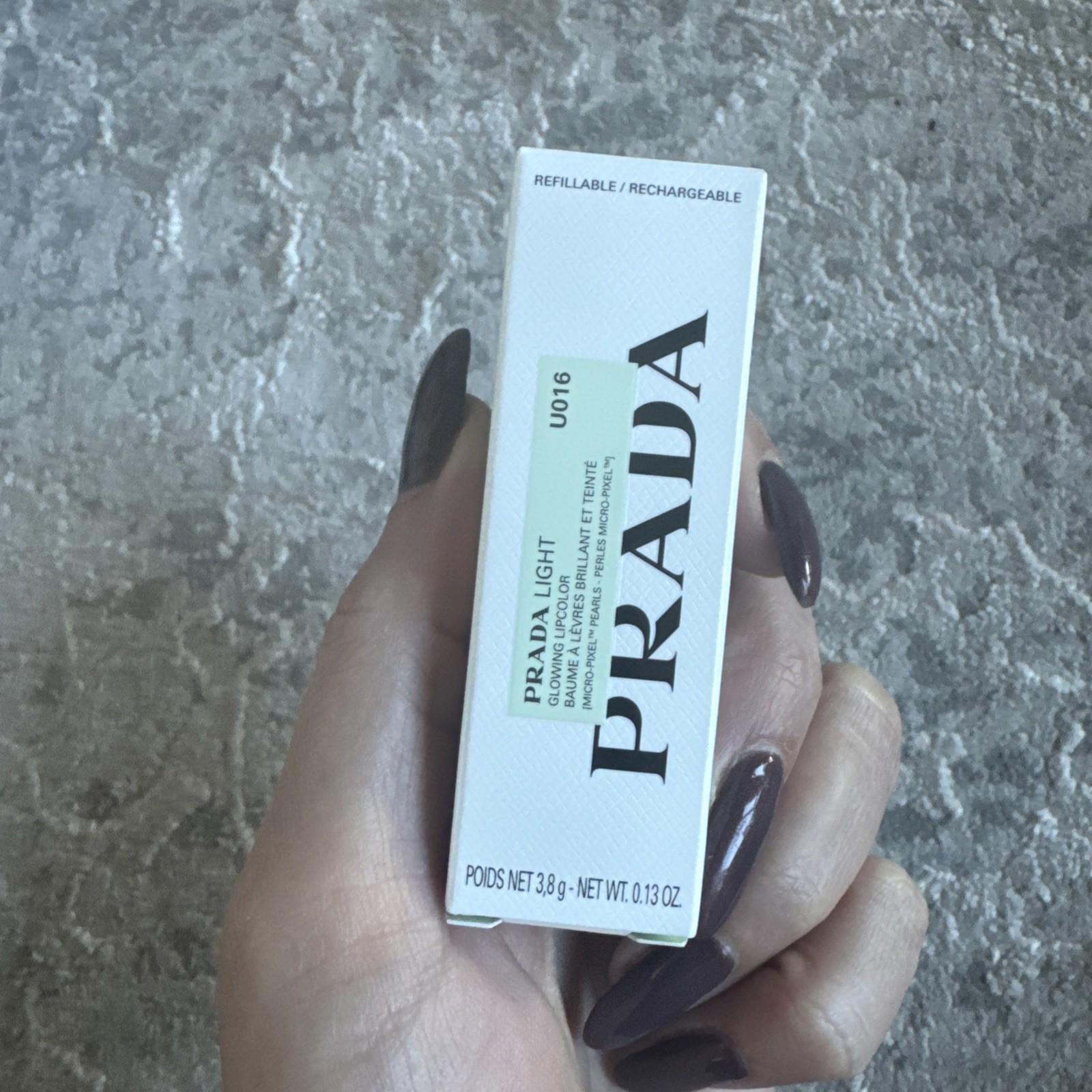 Prada Beauty Prada Light Glowing Lip Oil Stick, U016 Rose | NEW Authentic