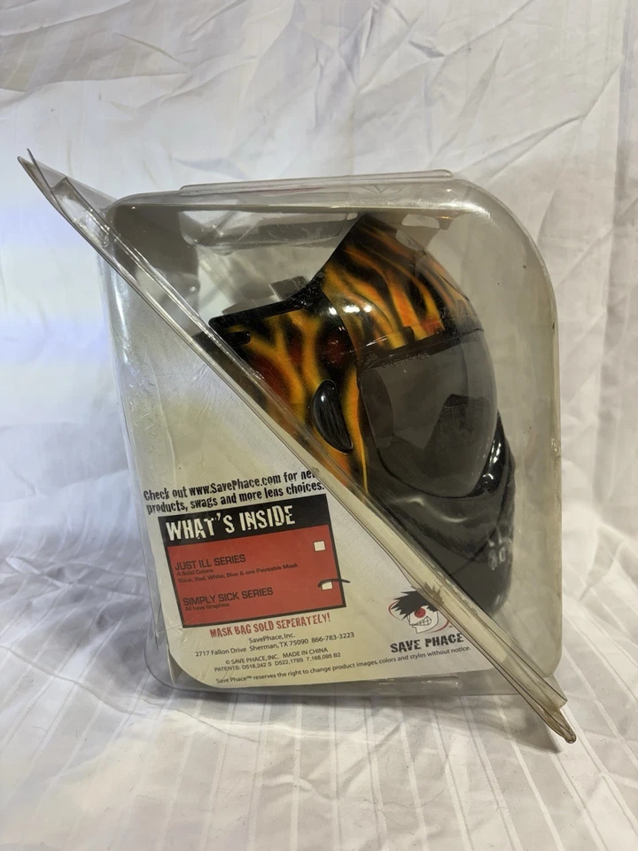 Save Phace motorcycle flaming skull face shield Brand New - Image 4 of 4