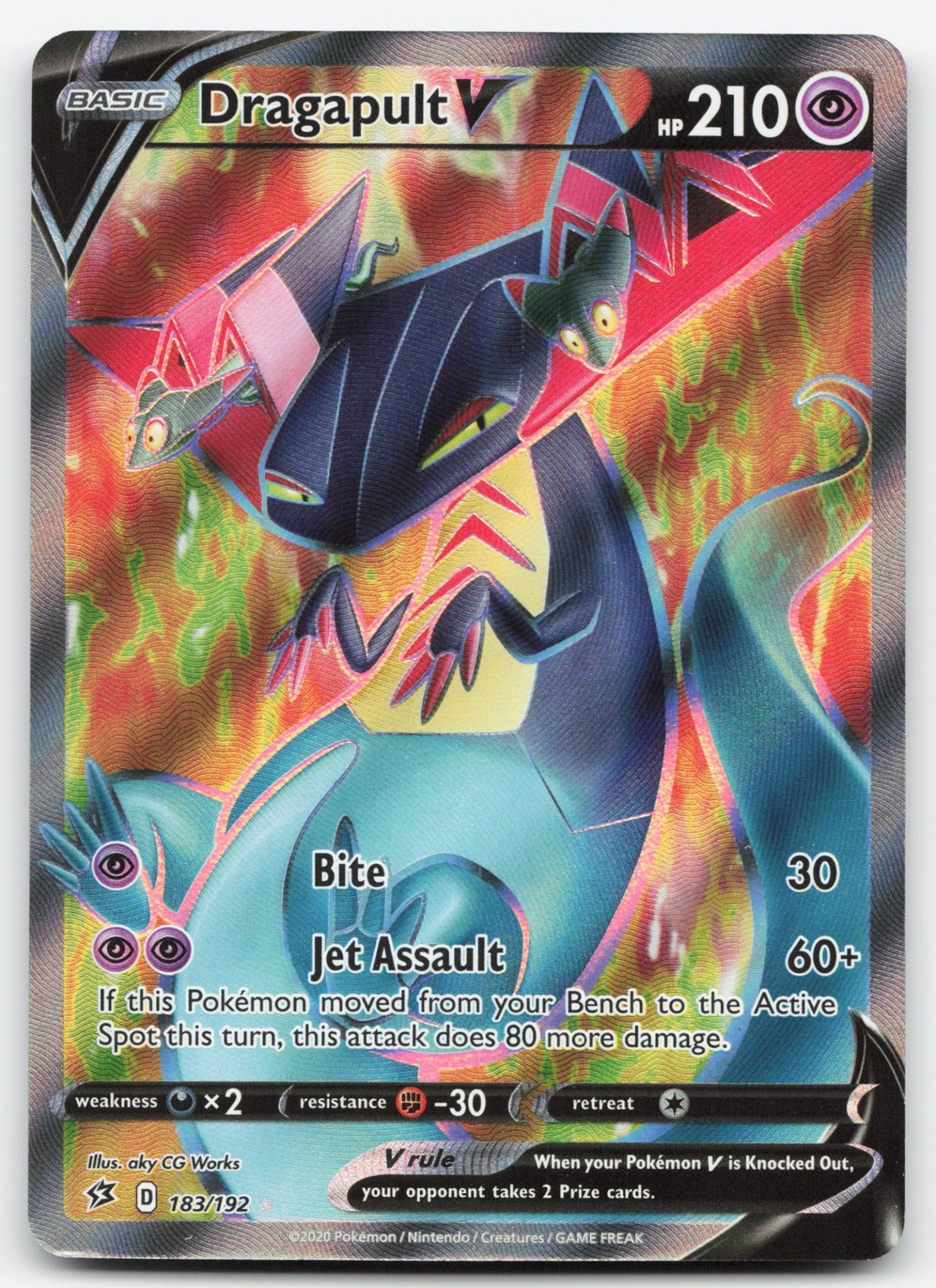 Dragapult V (Full Art) Holofoil [SWSH02: Rebel Clash - 183/192] LP