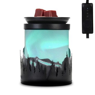Electric Wax Melt Warmer,Dynamic Polar Lights Effect Wax Warmer, Wax Warmers ...