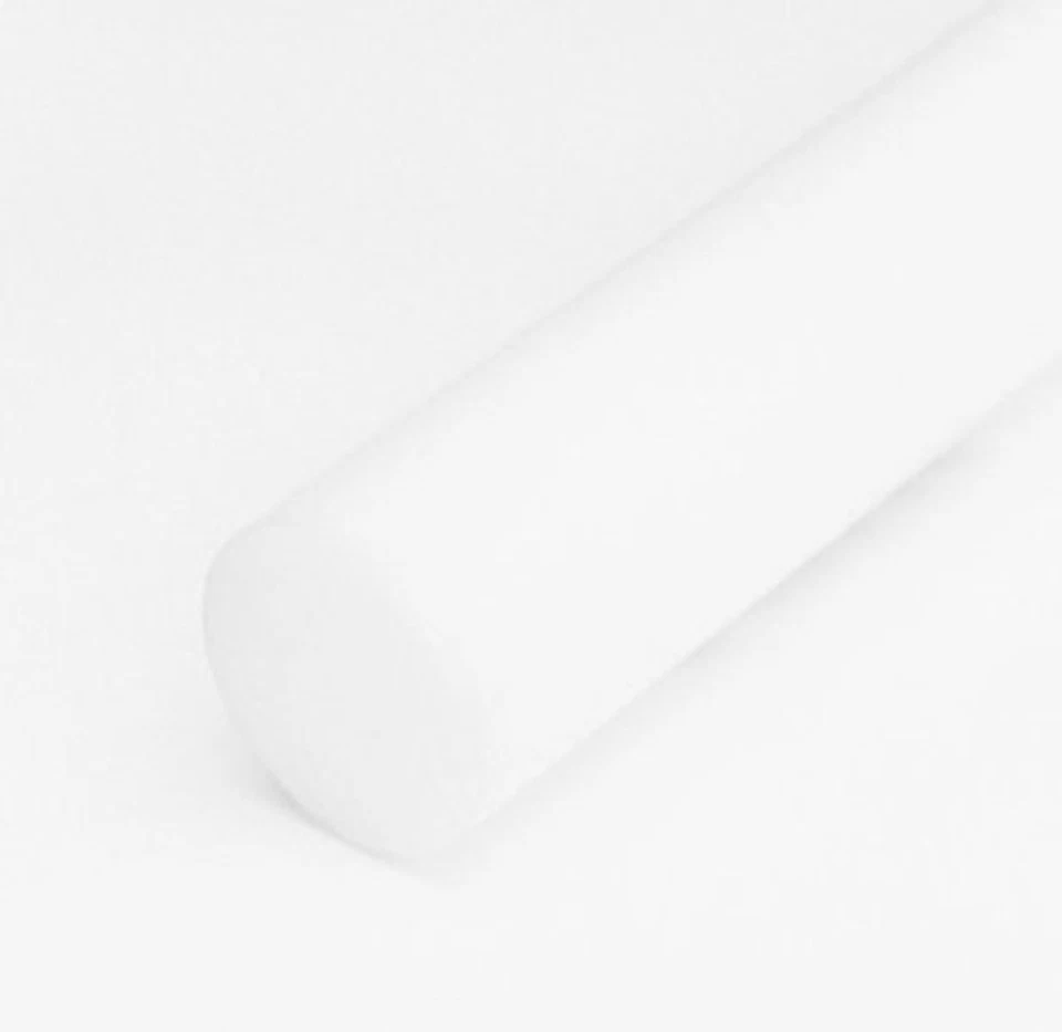 Diámetro de stock de EE. UU. 35 mm ± 10 % longitud 13 pulgadas UHMW PE varilla de plástico blanco natural Foto 3 de 4