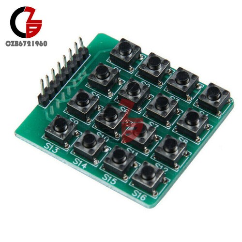 16 Tasten Tastatur Mcu LED 4x4 Matrix Tastatur Modul für Arduino DIY Smart Auto - Bild 8 von 14