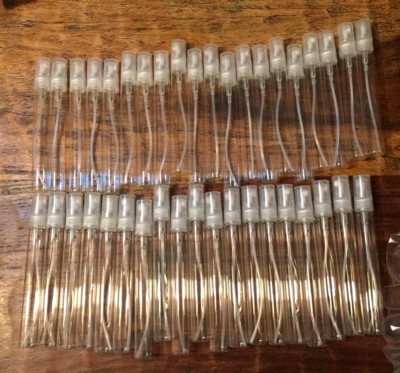 Csdtylh Mini Spray Bottle 10ml Refillable Glass Atomizer Perfume Mouthwash 40Pcs