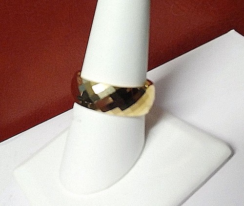 Gold Plated Highly Polished TUNGSTEN CARBIDE RING BAND, size 9 - in Gift Box! - Picture 5 of 10