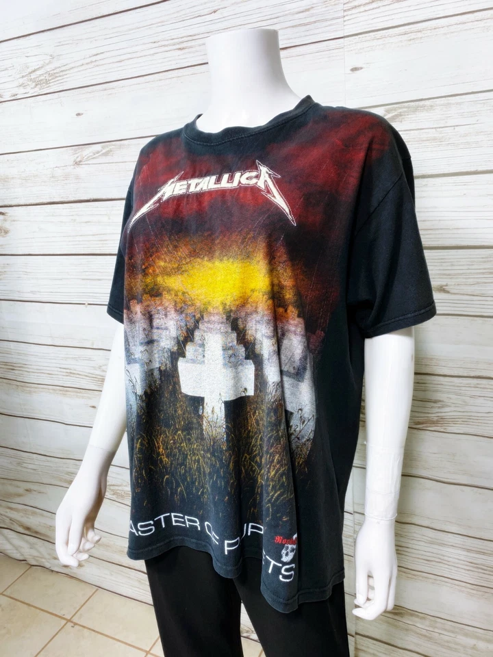 Rock & Death Metallica Master Of Puppets T-Shirt Size L Black Embroidered Logo - Image 3 of 4
