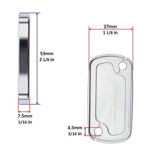 Chrome CNC Reservoir Cap For Suzuki GSXR 600 750 06-09 Top Fluid Brake Clutch - Picture 2 of 2