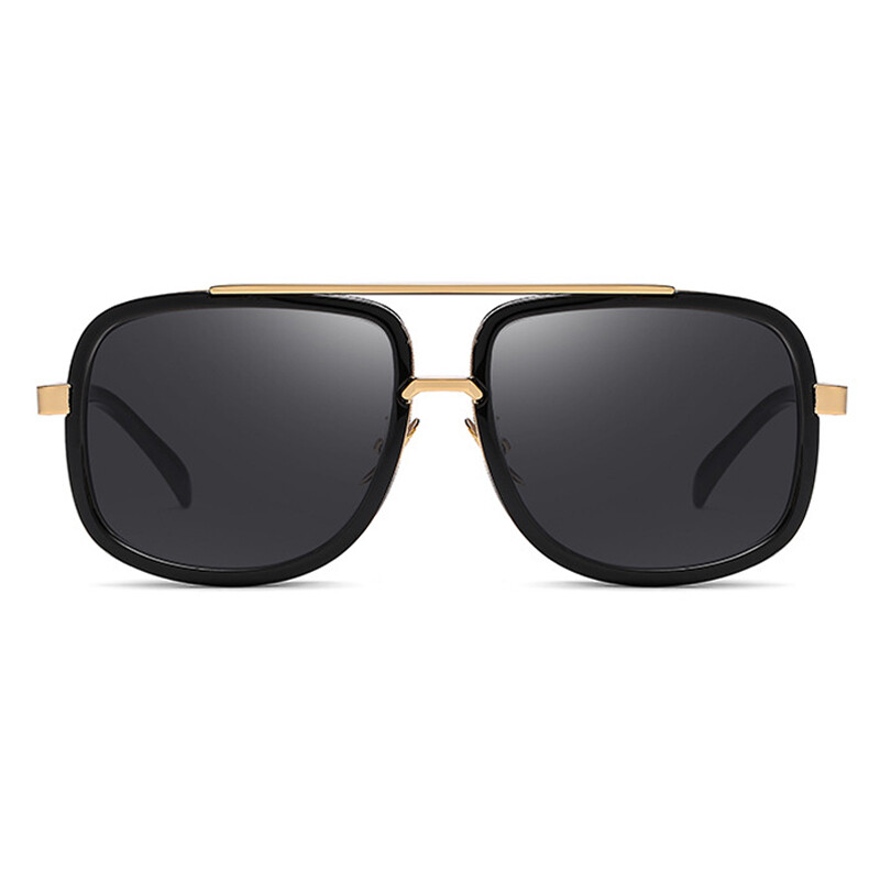 Oversized Square Sunglasses Men Women Retro Classic Metal  display picture 3