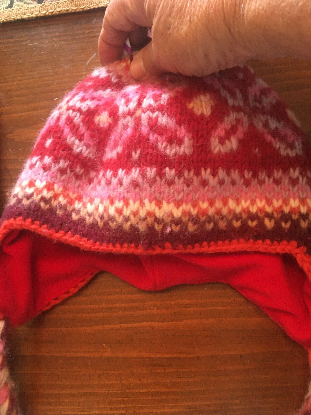 KEEN Cappello da sci in lana nepal super appassionato paraorecchie invernale rosso