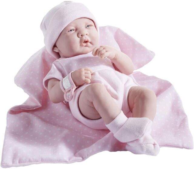 Real Boy Doll 9 Piece Gift Set Toys, La Newborn Realistic Baby Doll Bathtub Set