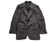 Vintage Halston Blazer Jacket Wool Tweed Juniors 14-15 Men  s Small