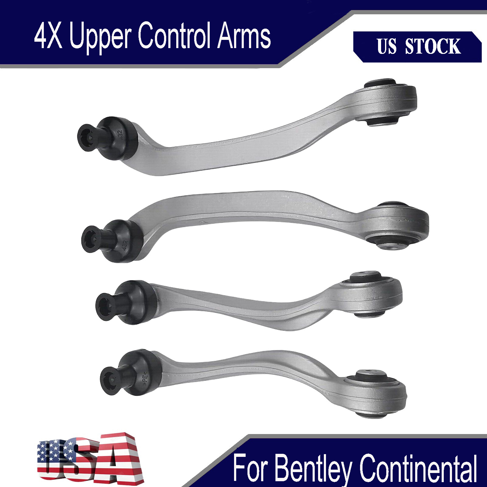 4 X Upper Control Arms For Bentley Continental Gt Gtc & Flying Spur 2004-2018 US