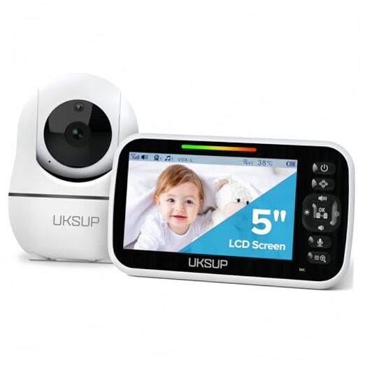 Baby Monitor with Camera and Audio- Video Baby Monitor with 960ft Long 1 Camera-image