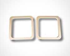 10" Wood Square Speaker Subwoofer Mounting Spacer Rings - 1 Pair