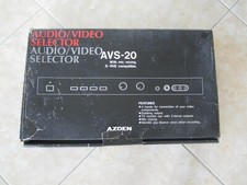 NIB AZDEN AVS-20 Audio Video Speaker Selector Switch w/Manual 4Inputs DubOutput