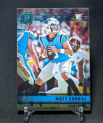 Matt Corral Panini TEAL SP Rookie RC 2022 Chronicles Card PA-3 Carolina Panthers