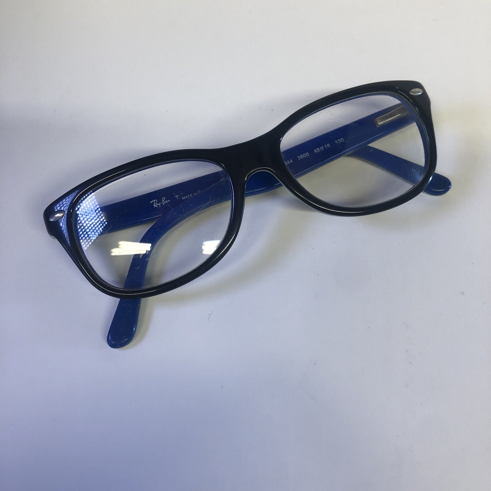 Ray Ban RB1544 Kids Green Blue Eyeglasses Frames Only 46-16-130