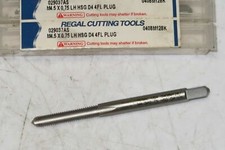REGAL M4.5-0.75 D4 4 Flute HSS Bright Finish, Left Hand Plug Tap 029037AS 4.5mm