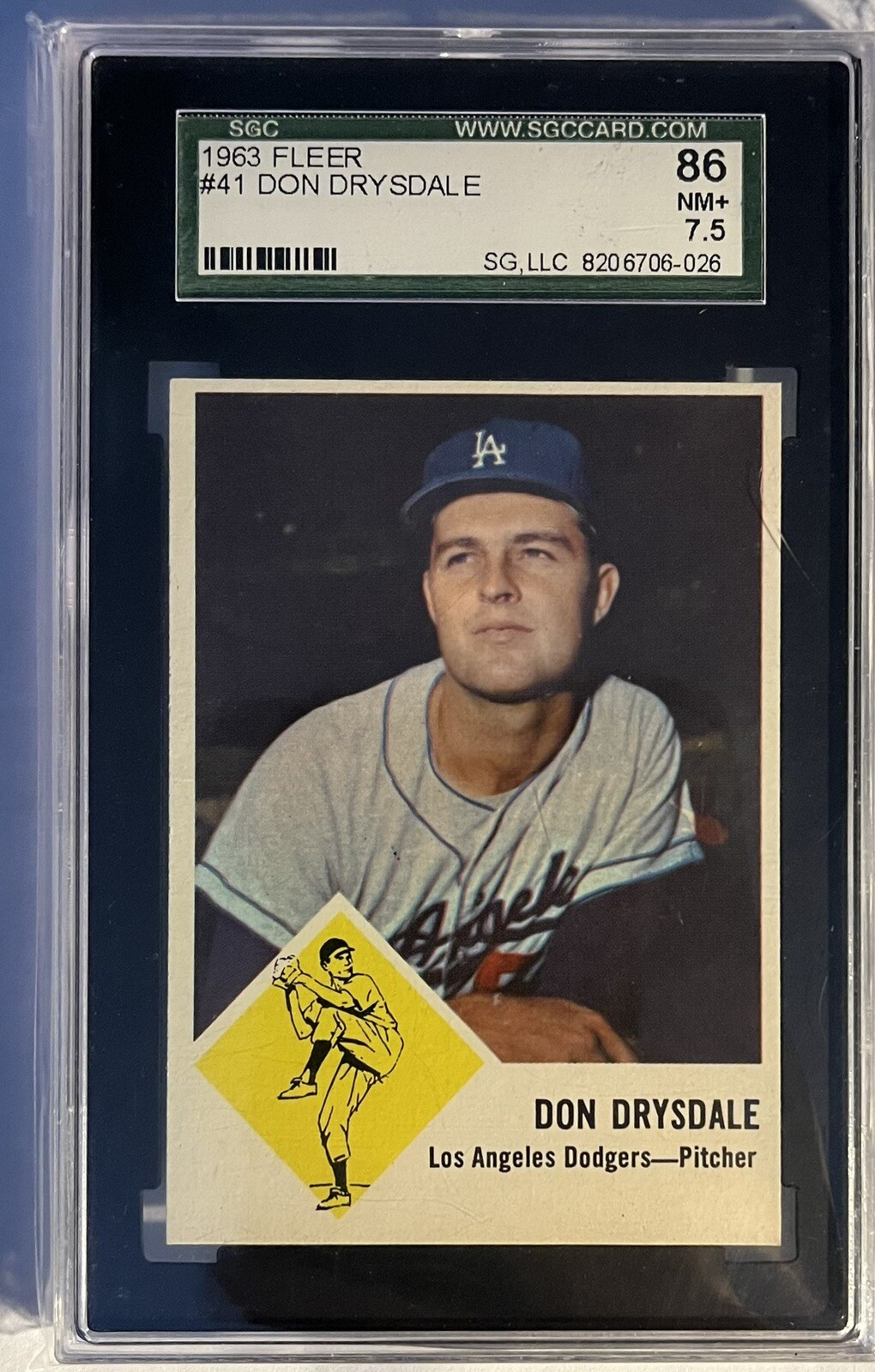 1963 Fleer SGC 7.5 Don Drysdale