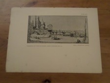 VIEUX PAPIERS, ANCIENNE PAGE ESTAMPES, PONT AU CHANGE APRES INCENDIE 1621, ART 