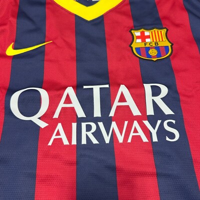 Nike FC Barcelona Home Men's Soccer Jersey 13/14 Messi #10 | eBay