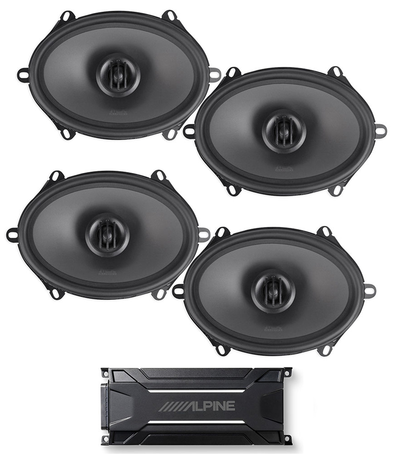 ALPINE KTA-30FW 600-ваттный 4-канальный усилитель Amp4 колонки MTX Thunder 6x8 79890₽