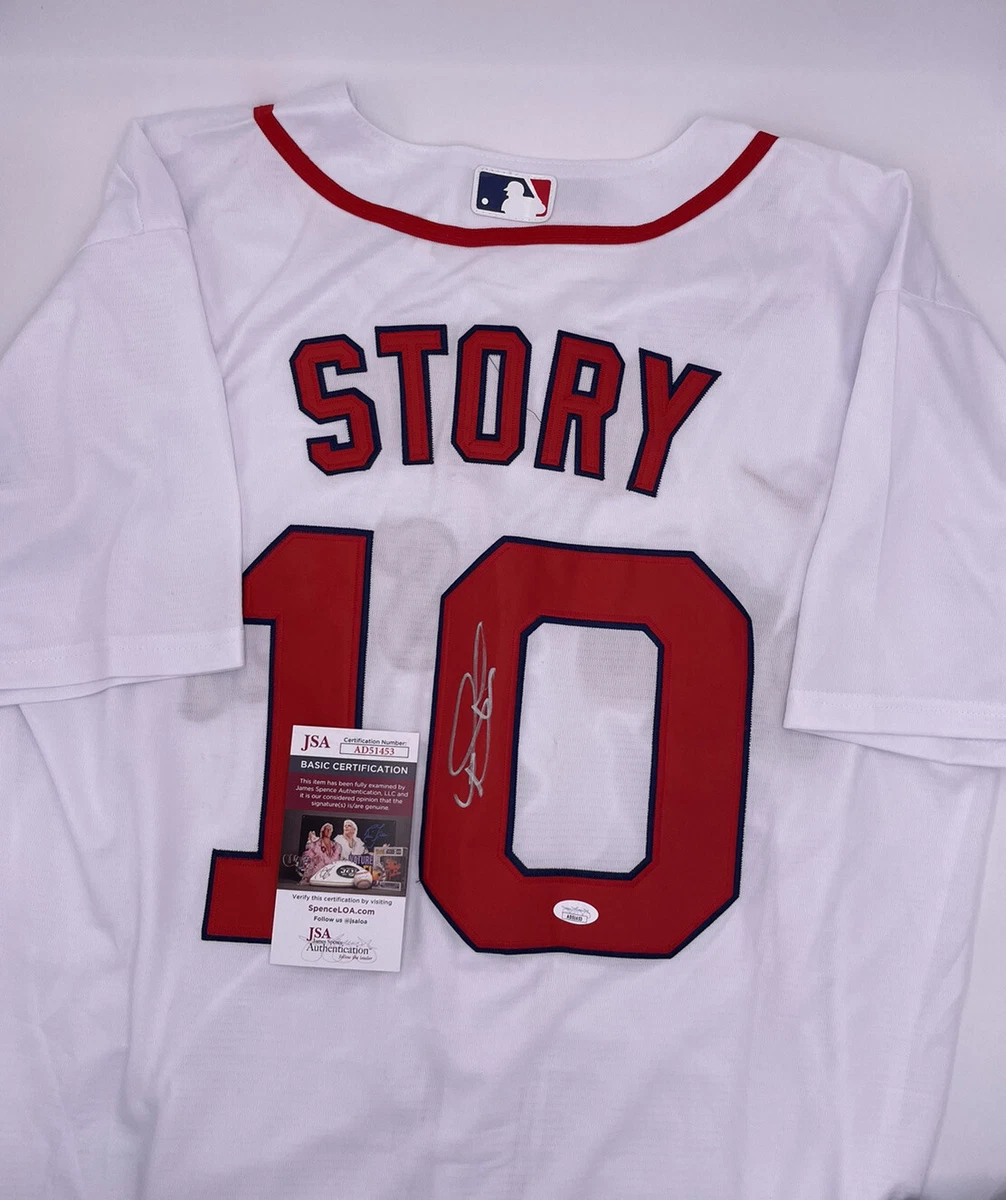 trevor story boston red sox jersey