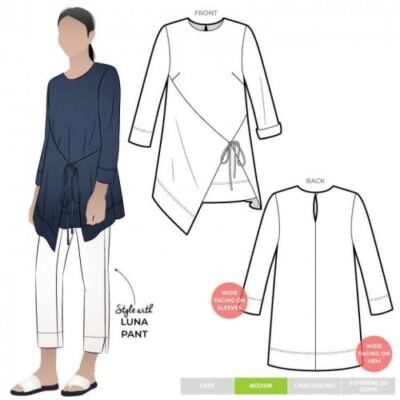 Style Arc Schnittmuster Bessie Tunika Gr. 18-30