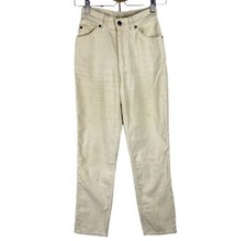 VTG 70's Levis 519 White Corduroy Pants Size 25 x 29 Talon Zipper USA Made