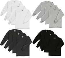 Pro Club 3-Pack  Heavyweight Cotton Long Sleeve  T-Shirt Regular & Tall Sizes