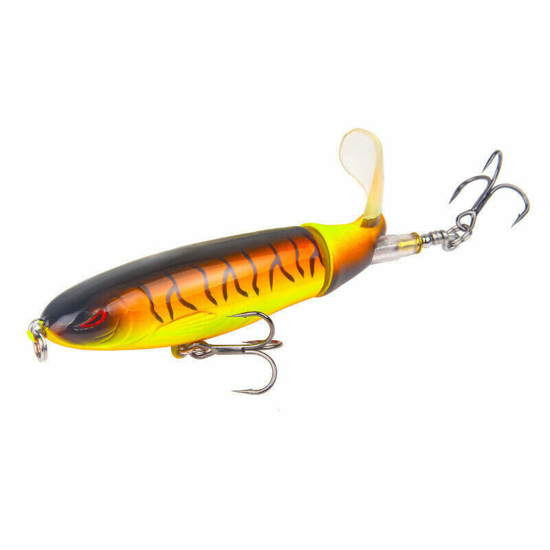 Whopper Plopper Topwater Lures 10-Pack, Floating Propeller Tail Bass Lures - Image 10