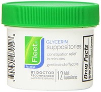 2 Pack - Fleet Glycerin Suppositories Adult 12 Each on sale 2 Pack - Fleet Glycerin Suppositories Adult 12 Each on sale