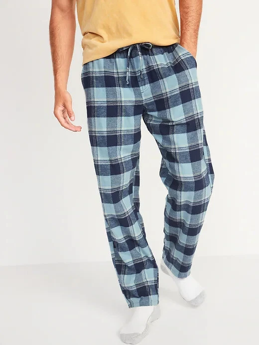 Plaid Pyjama Pants - Light blue plaid