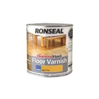 Ronseal Diamond Hard Coloured Interior Satin Floor Varnish 2.5L Light Oak