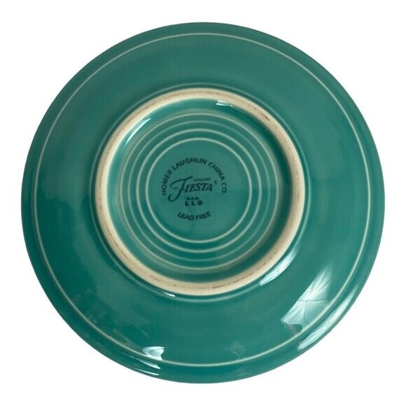 Fiestaware Fiesta Homer Laughlin China Cup and 6" Saucer Set Turquoise USA