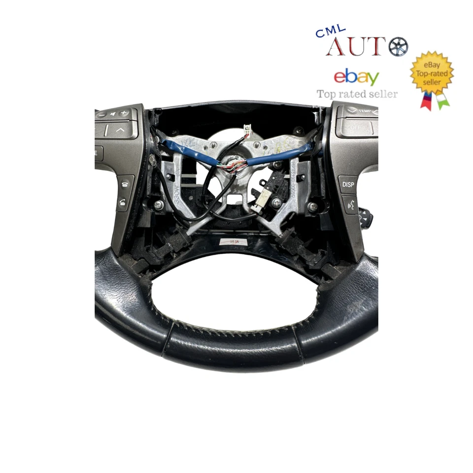 Toyota Highlander 2008-2013 volante cuero negro conjunto 45103-33060 OEM Foto 3 de 4