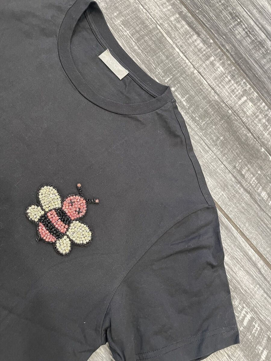 DIOR X KAWS JEWELED BEE SHIRT Mens Size XL Black RARE! | eBay DIOR X KAWS JEWELED BEE SHIRT Mens Size XL Black RARE! | eBay