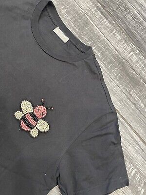 DIOR X KAWS JEWELED BEE SHIRT Mens Size XL Black RARE! | eBay DIOR X KAWS JEWELED BEE SHIRT Mens Size XL Black RARE! | eBay