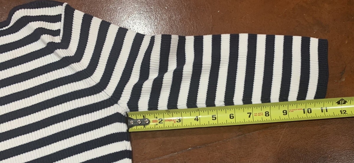 Jeanne Pierre 100% Cotton Blue/ White Striped Women's Top M | eBay
