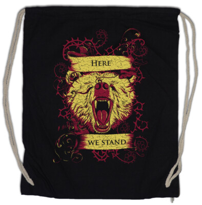 Here We Stand Turnbeutel Game of House Mormont Sign Symbol Logo Thrones Flag