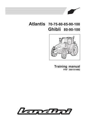Landini Atlantis Ghibli 70 to 100 Workshop Manual  Digital 