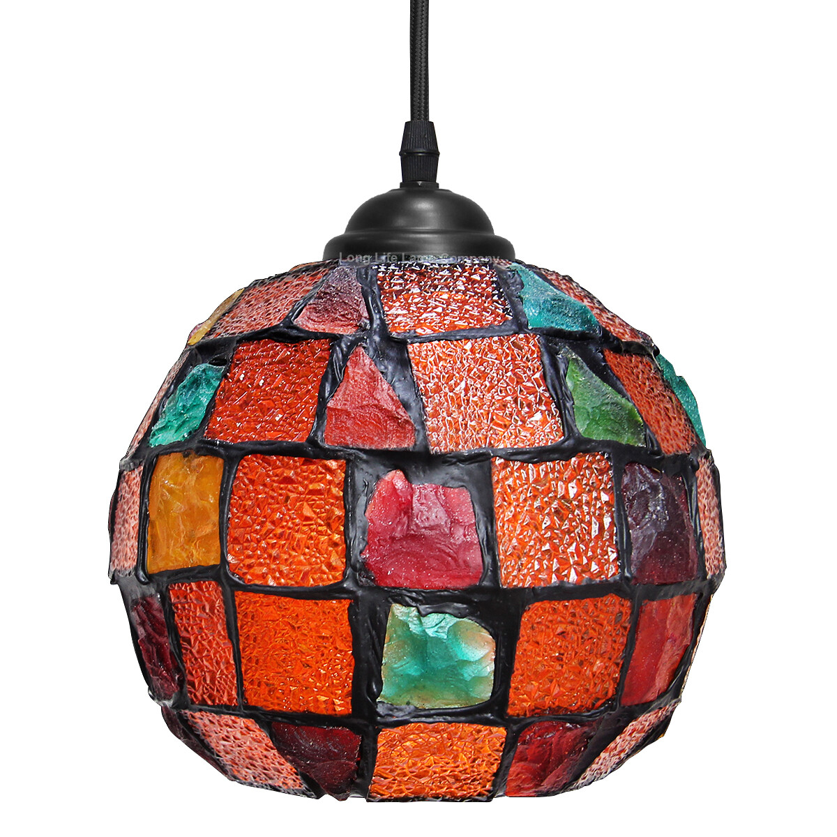 Vintage Glass Globe Ceiling Hanging Pendant Light Shade Mosaic Style Lighting eBay