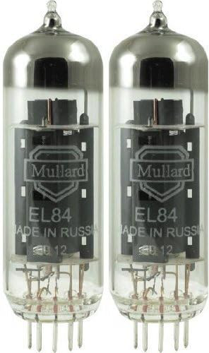 Mullard EL84 Tubes, Matched Pair, High-Quality Audio Amplifier Valves