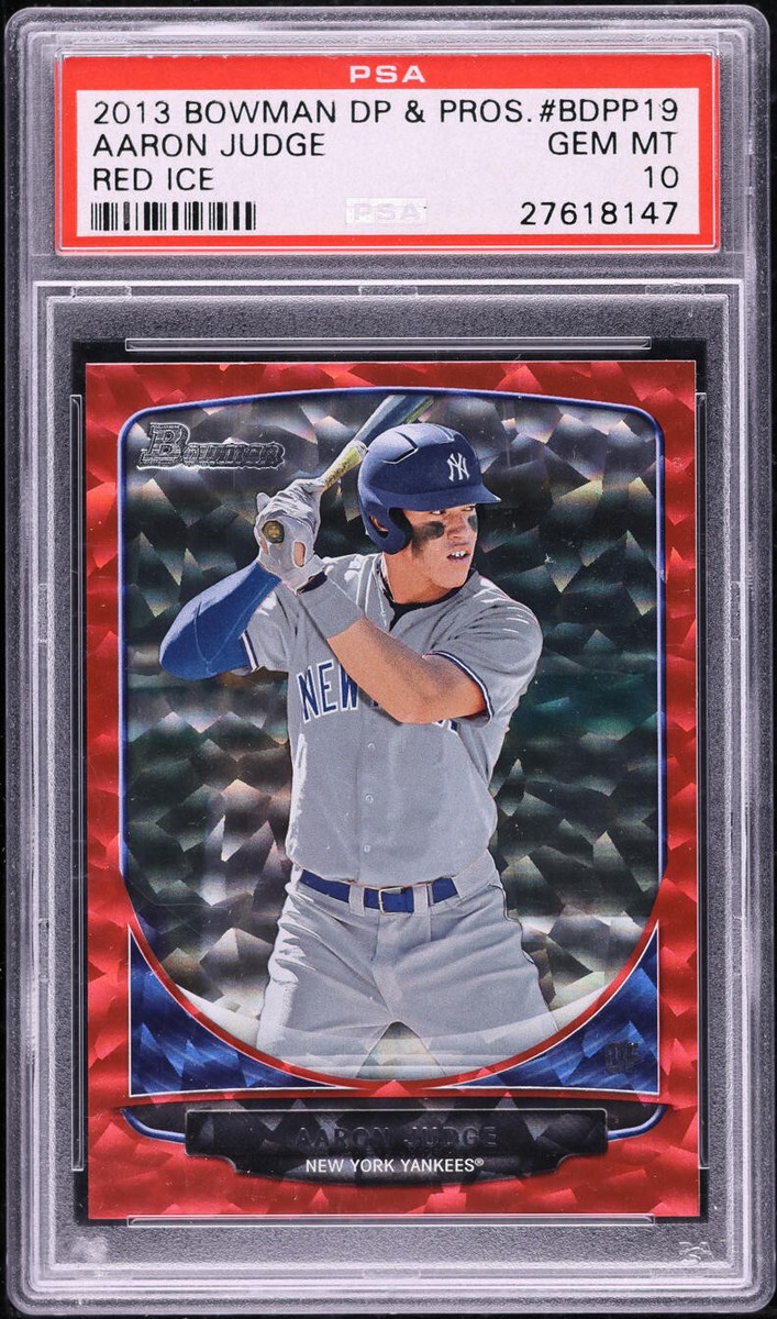 PSA 10 AARON JUDGE 2013 Bowman Draft RED ICE/25 Yankees Rookie 