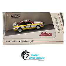 Schuco - 1:87 HO Scale - Audi Quattro "Rallye Portugal" #4 - Diecast Model