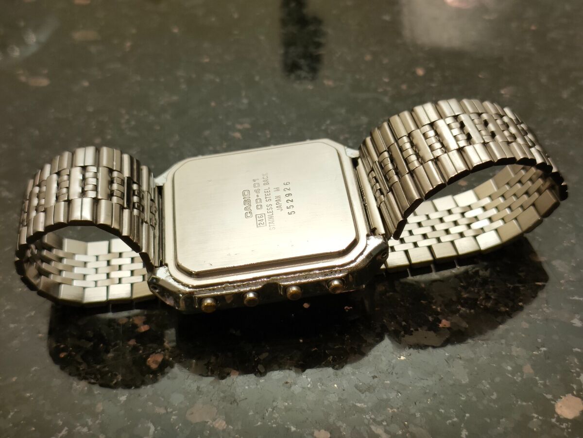 1984 Rare Vintage Casio Calculator Data Bank CD-401 Watch 1984 Rare Vintage Casio Calculator Data Bank CD-401 Watch