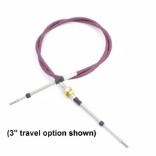 4 Series Push-Pull Cable, Bulkhead / Clamp Hubs, M6 x 1.0 Rods, (Build to order)