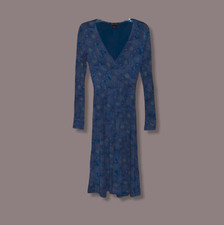 MADISON STUDIO Women's Sz S Surplice Midi Dress 