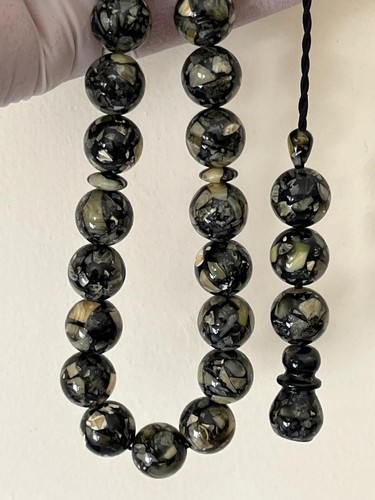 Mixed Natural Amber & Bakelite Rosary سبحه كسر كهرب بولوني كهرمان وبكالايت مشكل - Picture 18 of 24